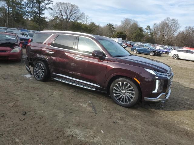 KM8R7DGE9PU569696 - 2023 HYUNDAI PALISADE CALLIGRAPHY BURGUNDY photo 4