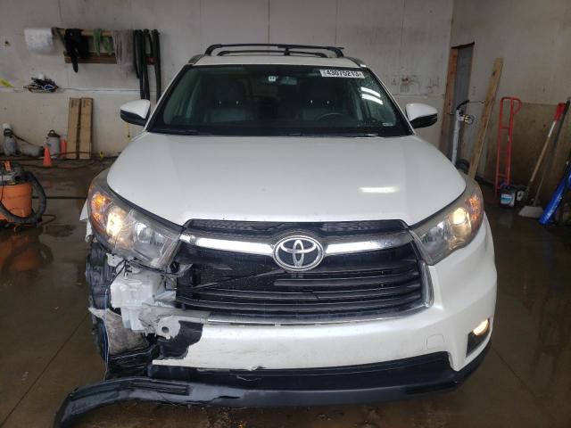 5TDJKRFH3GS239212 - 2016 TOYOTA HIGHLANDER XLE WHITE photo 5