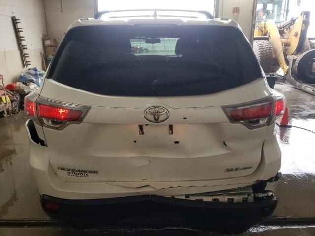 5TDJKRFH3GS239212 - 2016 TOYOTA HIGHLANDER XLE WHITE photo 6