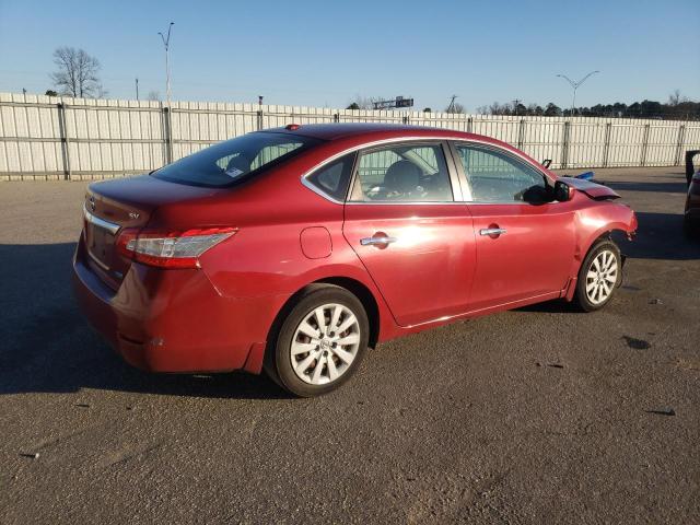 3N1AB7AP4DL635611 - 2013 NISSAN SENTRA S RED photo 3