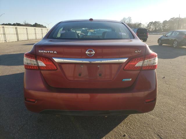 3N1AB7AP4DL635611 - 2013 NISSAN SENTRA S RED photo 6