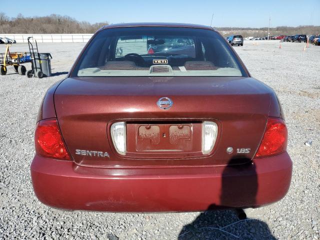 3N1CB51D34L898756 - 2004 NISSAN SENTRA 1.8 BURGUNDY photo 6