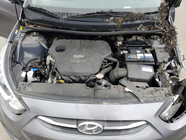 KMHCT5AE3GU287165 - 2016 HYUNDAI ACCENT SE GRAY photo 11