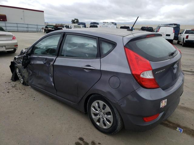 KMHCT5AE3GU287165 - 2016 HYUNDAI ACCENT SE GRAY photo 2