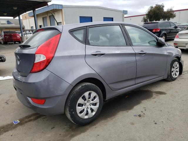 KMHCT5AE3GU287165 - 2016 HYUNDAI ACCENT SE GRAY photo 3