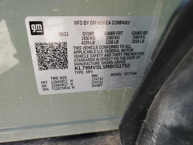 KL79MVSL5RB051752 - 2024 CHEVROLET TRAILBLAZE ACTIV GREEN photo 14