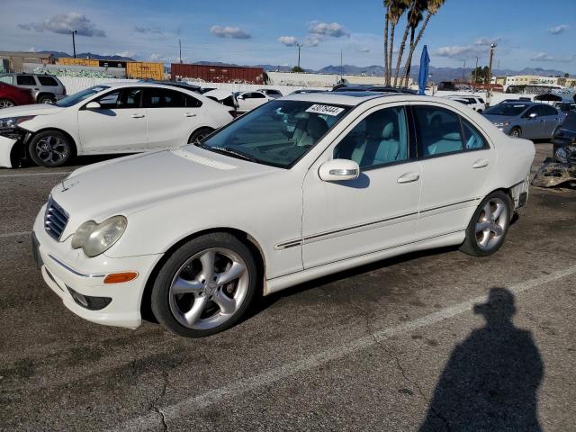 WDBRF40J75F685137 - 2005 MERCEDES-BENZ C 230K SPORT SEDAN WHITE photo 1