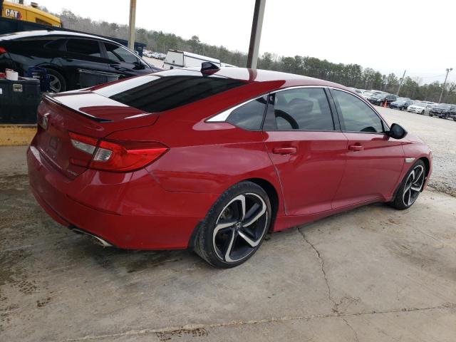 1HGCV1F37MA098807 - 2021 HONDA ACCORD SPORT RED photo 3