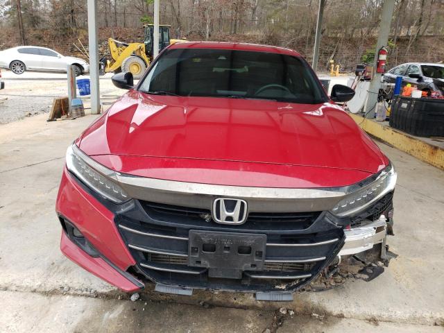 1HGCV1F37MA098807 - 2021 HONDA ACCORD SPORT RED photo 5