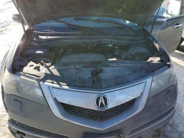 2HNYD2H23AH001661 - 2010 ACURA MDX GRAY photo 12