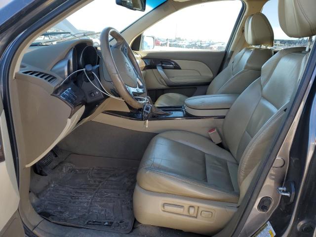 2HNYD2H23AH001661 - 2010 ACURA MDX GRAY photo 7