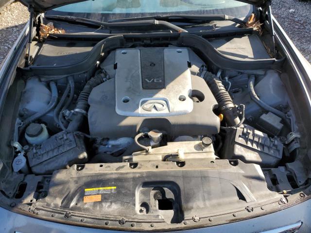 JN1DV6AP9CM811586 - 2012 INFINITI G25 BASE GRAY photo 11