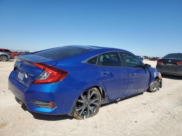 2HGFC2F8XKH597071 - 2019 HONDA CIVIC SPORT BLUE photo 3