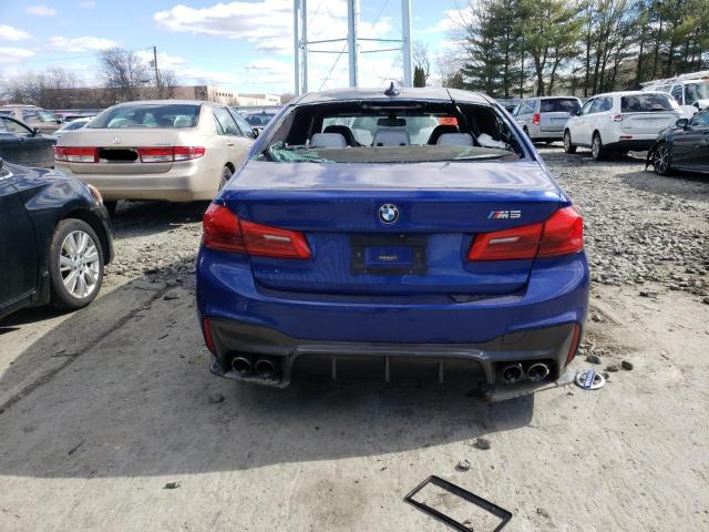 WBSJF0C59JB282289 - 2018 BMW M5 BLUE photo 6