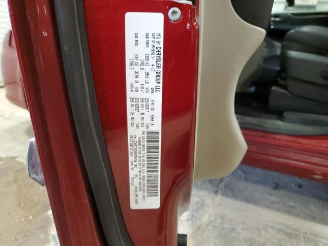 2C4RC1BG4DR742458 - 2013 CHRYSLER TOWN & COU TOURING წითელი ფოტო 13