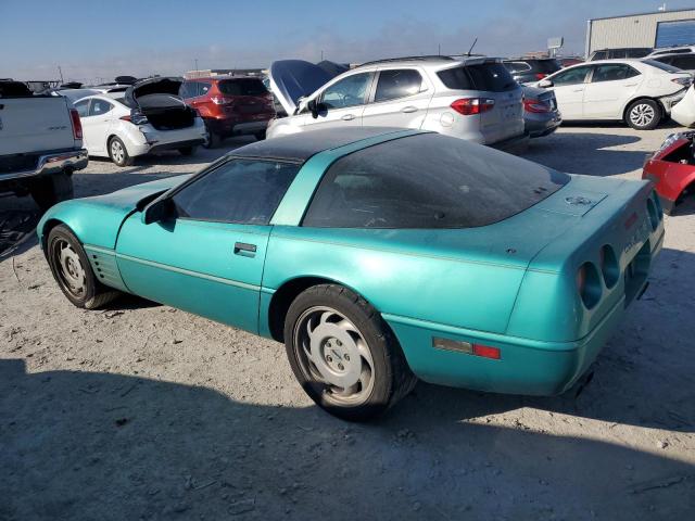 1G1YY2388M5107968 - 1991 CHEVROLET CORVETTE TURQUOISE photo 2