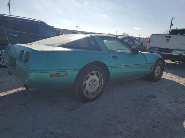 1G1YY2388M5107968 - 1991 CHEVROLET CORVETTE TURQUOISE photo 3