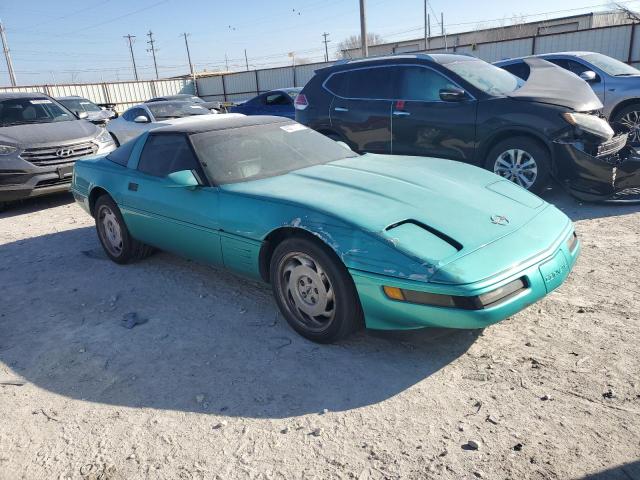 1G1YY2388M5107968 - 1991 CHEVROLET CORVETTE TURQUOISE photo 4