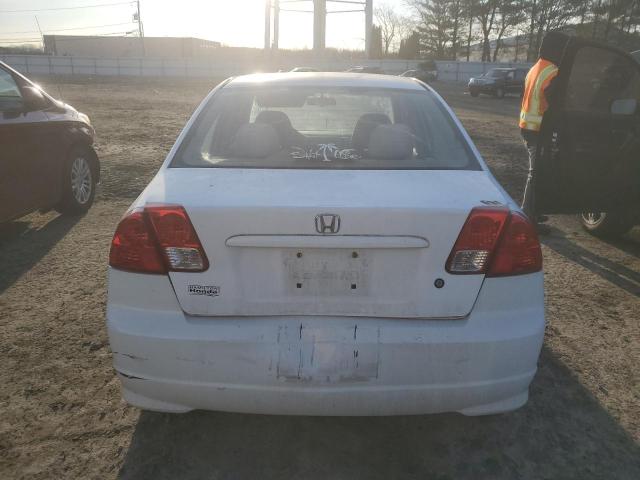 2HGES16335H571865 - 2005 HONDA CIVIC DX VP WHITE photo 6