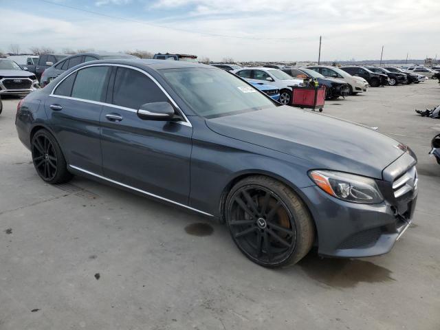 55SWF4JB6FU087766 - 2015 MERCEDES-BENZ C 300 GRAY photo 4