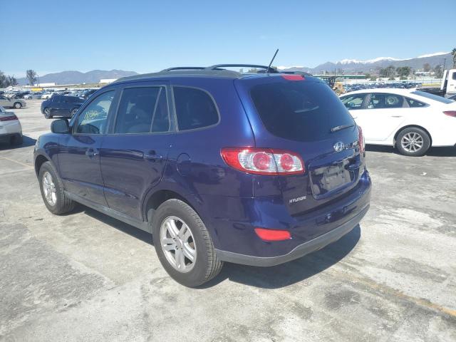 5NMSG3ABXAH393741 - 2010 HYUNDAI SANTA FE GLS BLUE photo 2