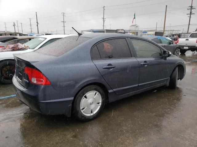 JHMFA36266S027393 - 2006 HONDA CIVIC HYBRID CHARCOAL photo 3