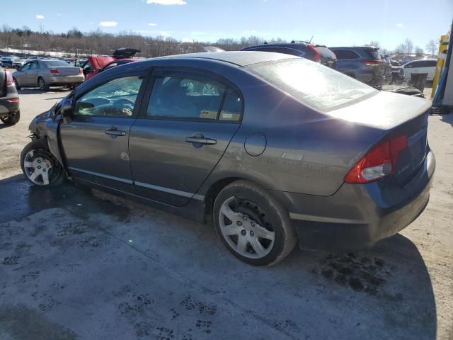 19XFA16599E021904 - 2009 HONDA CIVIC LX GRAY photo 2