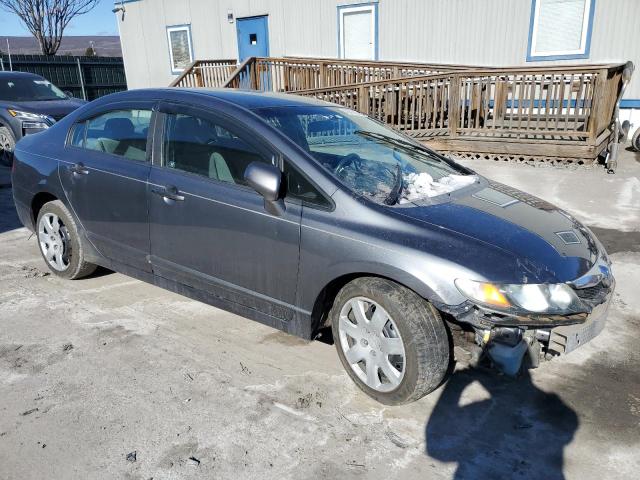 19XFA16599E021904 - 2009 HONDA CIVIC LX GRAY photo 4