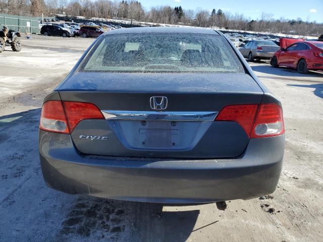 19XFA16599E021904 - 2009 HONDA CIVIC LX GRAY photo 6