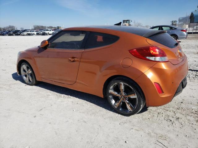 KMHTC6AD0CU054612 - 2012 HYUNDAI VELOSTER ORANGE photo 2