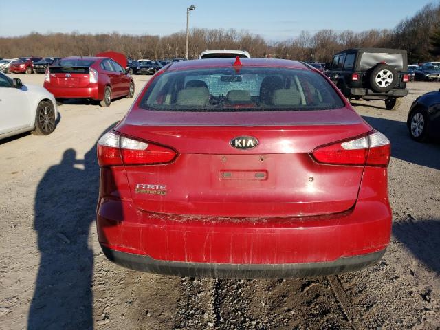 KNAFK4A62E5068483 - 2014 KIA FORTE LX RED photo 6