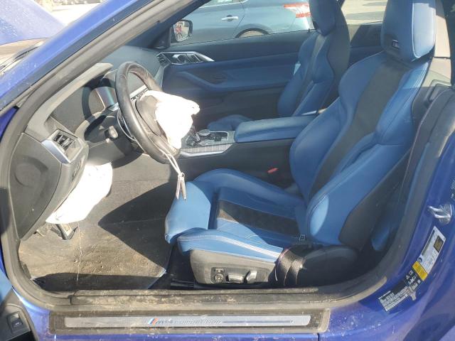 WBS33BA09NCJ27908 - 2022 BMW M4 COMPETITION BLUE photo 7