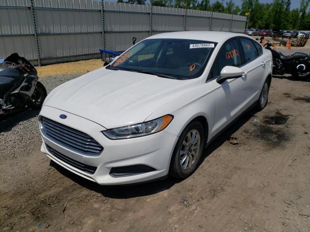 3FA6P0G77GR221958 - 2016 FORD FUSION S WHITE photo 2