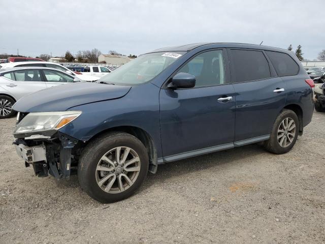 5N1AR2MN7EC711711 - 2014 NISSAN PATHFINDER S BLUE photo 1