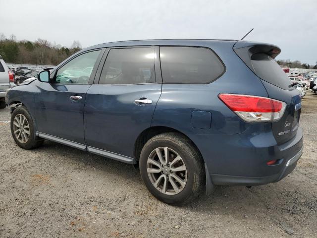 5N1AR2MN7EC711711 - 2014 NISSAN PATHFINDER S BLUE photo 2