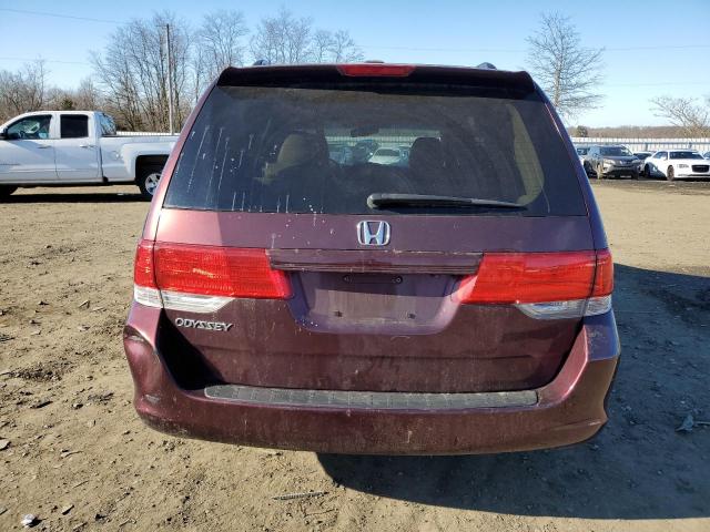 5FNRL38608B086576 - 2008 HONDA ODYSSEY EXL BURGUNDY photo 6