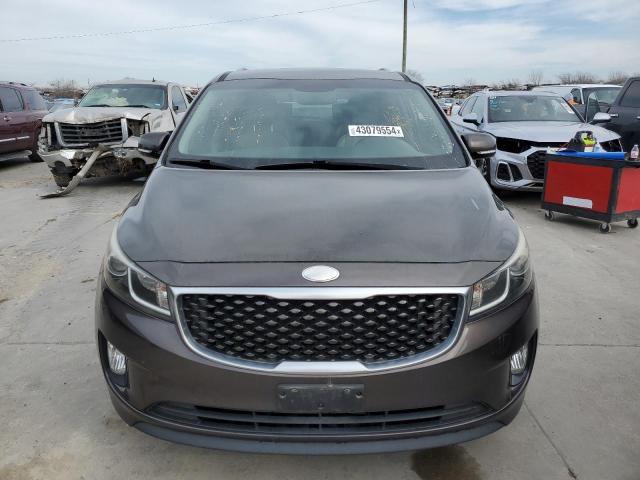 KNDMC5C14F6048634 - 2015 KIA SEDONA EX BROWN photo 5