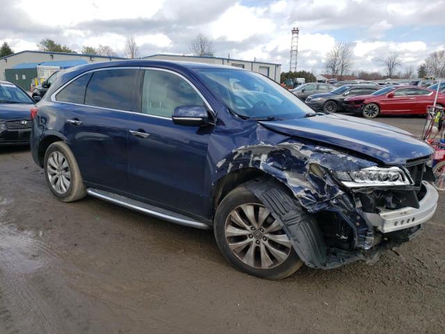 5FRYD4H49EB037609 - 2014 ACURA MDX TECHNOLOGY BLUE photo 4