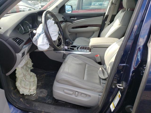 5FRYD4H49EB037609 - 2014 ACURA MDX TECHNOLOGY BLUE photo 7