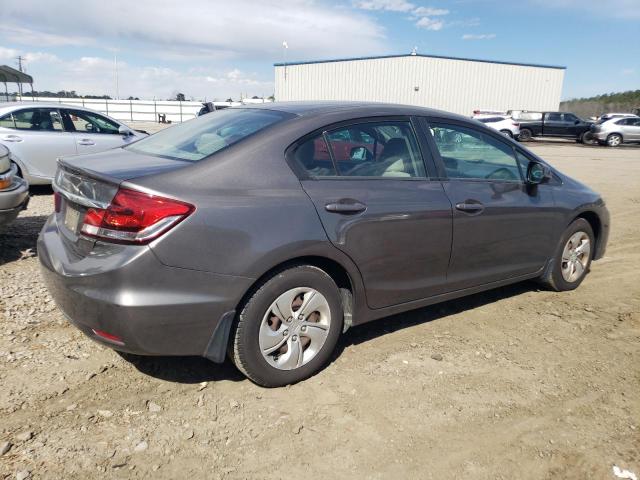 19XFB2F59DE082164 - 2013 HONDA CIVIC LX GRAY photo 3