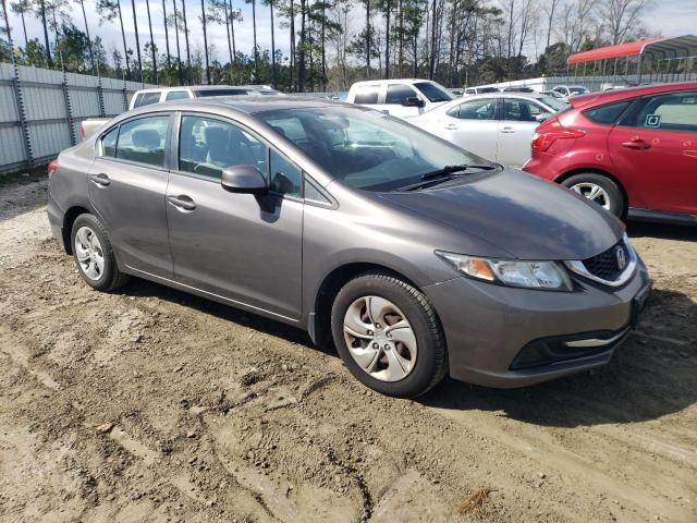 19XFB2F59DE082164 - 2013 HONDA CIVIC LX GRAY photo 4