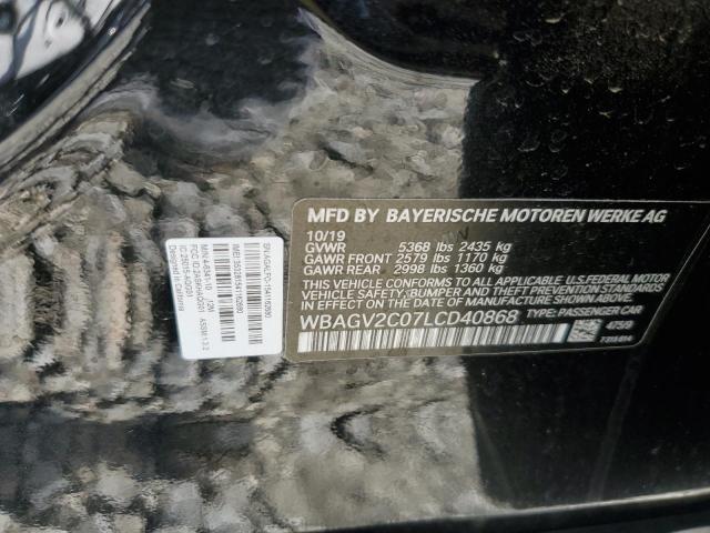WBAGV2C07LCD40868 - 2020 BMW 840I BLACK photo 13