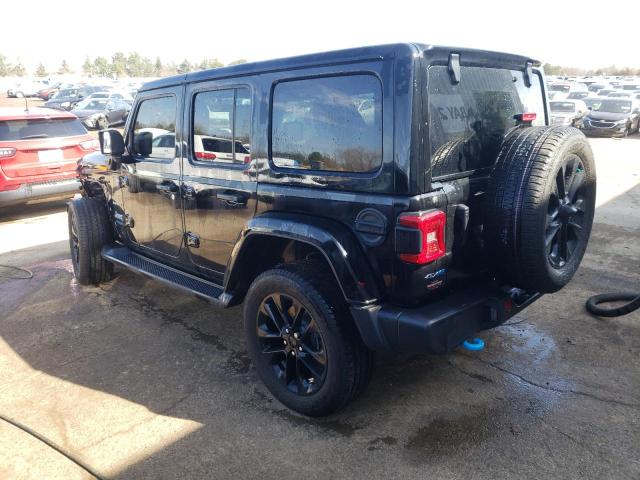 1C4JJXP65NW228147 - 2022 JEEP WRANGLER U SAHARA 4XE BLACK photo 2