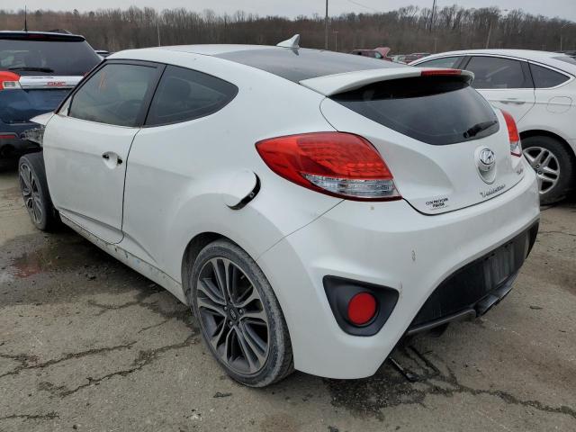 KMHTC6AE4GU267674 - 2016 HYUNDAI VELOSTER TURBO WHITE photo 2