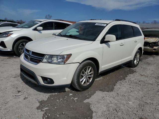 3C4PDCBG2DT619254 - 2013 DODGE JOURNEY SXT WHITE photo 1