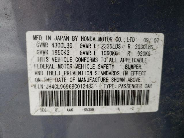 JH4CL96968C012483 - 2008 ACURA TSX 蓝色 照片 13