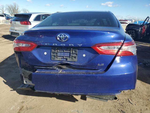 4T1B11HK8JU545824 - 2018 TOYOTA CAMRY L BLUE photo 6