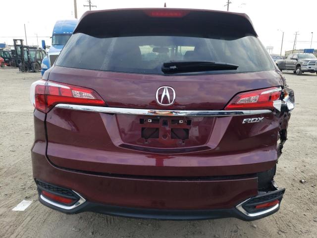 5J8TB3H38HL024677 - 2017 ACURA RDX BURGUNDY photo 6