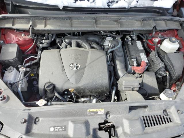5TDGZRBH8MS132650 - 2021 TOYOTA HIGHLANDER XLE RED photo 12