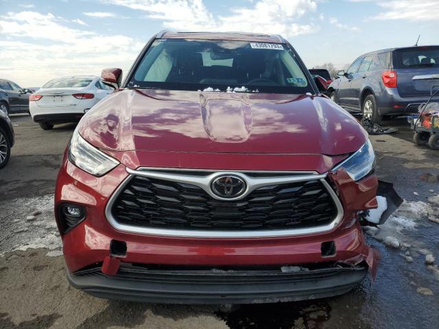 5TDGZRBH8MS132650 - 2021 TOYOTA HIGHLANDER XLE RED photo 5